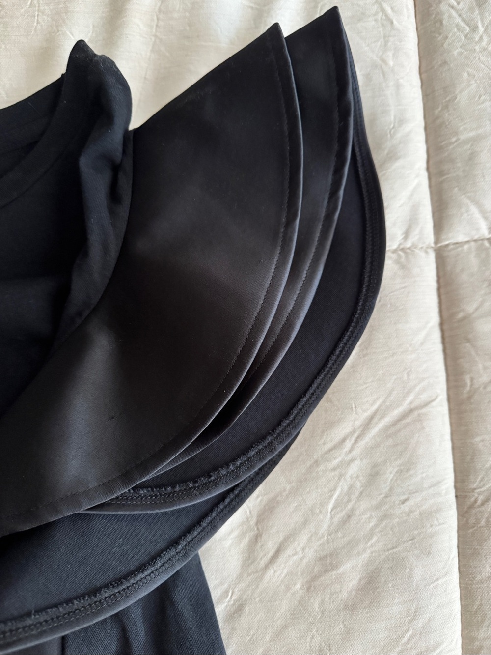 Express Black Ruffle Sleeve Tee - Picture 2 of 2